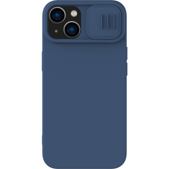 Nillkin CamShield Silky Magnetic Silikonový Kryt iPhone 14 Plus modrý