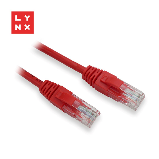 LYNX UTP patch kabel Cat5e, PVC, CCA, 1m, červený (balení obsahuje 10ks) LYNX UTP patch kabel Cat5e, PVC, CCA, 1m, červený (balení obsahuje 10ks)