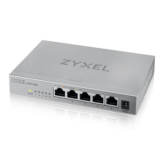 Zyxel XMG-105 5 Ports 2,5G + 1 SFP+ MultiGig unmanaged Desktop Switch Zyxel XMG-105 5 Ports 2,5G + 1 SFP+ MultiGig unmanaged Desktop Switch