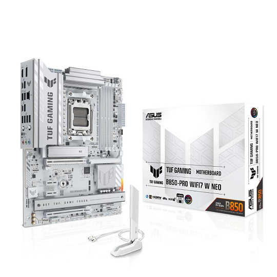 ASUS MB Sc AM5 TUF GAMING B850-PRO WIFI7 W NEO, AMD B850, 4xDDR5, 1xHDMI, 1xDP