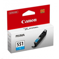 Canon CARTRIDGE PGI-551C azurová pro Pixma iP, Pixma iX, Pixma MG a Pixma MX 6850, 725x, 925, 8750 (332 str.)
