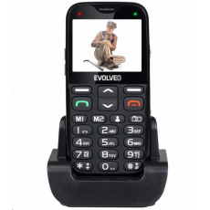 EVOLVEO EasyPhone XG, mobilní telefon pro seniory s nabíjecím stojánkem, černá EVOLVEO EasyPhone XG, mobilní telefon pro seniory s nabíjecím stojánkem, černá