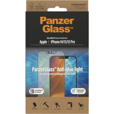PanzerGlass™ Ultra-Wide Fit iPhone 14/13/13 Pro s Anti-BlueLight vrstvou a instalačním rámečkem