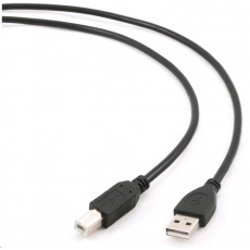 GEMBIRD Kabel USB 2.0 A-B propojovací 3m Professional (černý, zlacené kontakty)