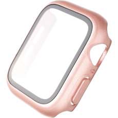 FIXED Pure+ pouzdro s temperovaným sklem Apple Watch 40mm růžové