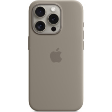 Apple silikonový kryt s MagSafe na iPhone 15 Pro jílově šedý