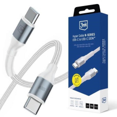 3mk Hyper Cable N-SERIES C to C 1m 20V/5A 100W White / Black 3mk Hyper Cable N-SERIES C to C 1m 20V/5A 100W White / Black