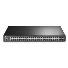 TP-Link switch TL-SG3452P, 48xGbE RJ45, 4xSFP, 1xMicroUSB, 48x PoE+ 384W, 3x Fan
