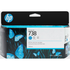 HP 738 130-ml Cyan DesignJet Ink Cartridge HP 738 130-ml Cyan DesignJet Ink Cartridge