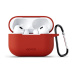 EPICO silikonové pouzdro pro Airpods Pro (2022) s karabinou červené