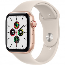 Apple Watch SE Cellular 40mm zlaté s hvězdně bílým sportovním řemínkem Apple Watch SE Cellular 40mm zlaté s hvězdně bílým sportovním řemínkem