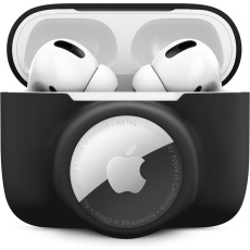 iWant AirPods Pro silikonové pouzdro s Airtag kapsou černé iWant AirPods Pro silikonové pouzdro s Airtag kapsou černé