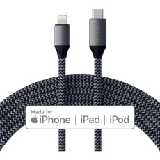 Satechi USB-C to Lightning kabel vesmírně šedý