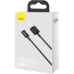 Baseus Superior Series rychlonabíjecí kabel Lightning 2.4A 1m černá