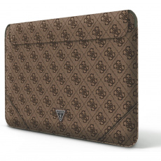 Guess PU 4G Triangle Metal Logo Computer Sleeve 16" hnědý Guess PU 4G Triangle Metal Logo Computer Sleeve 16" hnědý