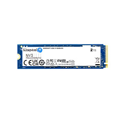 Kingston SSD 2TB NV3, M.2 2280, NVMe PCIe Gen4x4, (R: 6000MB/s; W: 5000MB/s) Kingston SSD 2TB NV3, M.2 2280, NVMe PCIe Gen4x4, (R: 6000MB/s; W: 5000MB/s)