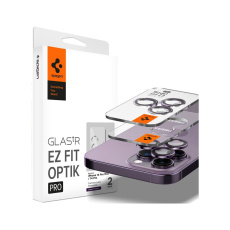 Spigen Glass EZ Fit Optik Pro 2 Pack tvrzené sklo na fotoaparát iPhone 14 Pro/iPhone 14 Pro Max fial