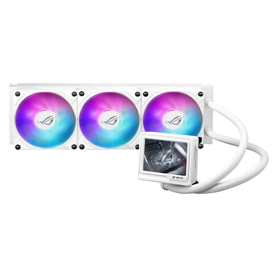 ASUS vodní chladič CPU AIO ROG RYUJIN III 360 ARGB EXTREME, 3x120mm, LGA1851, AM5, bílá ASUS vodní chladič CPU AIO ROG RYUJIN III 360 ARGB EXTREME, 3x120mm, LGA1851, AM5, bílá