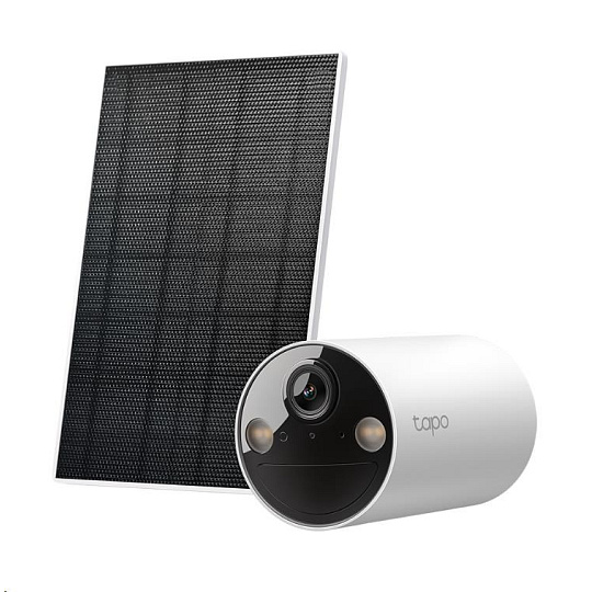 TP-Link Tapo C410 KIT venkovní kamera, solární panel (3MP, 2K QHD, 1296p, IR 9m, WiFi, micro SD card, IP65) TP-Link Tapo C410 KIT venkovní kamera, solární panel (3MP, 2K QHD, 1296p, IR 9m, WiFi, micro SD card, IP65)