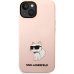 Karl Lagerfeld Liquid Silicone Choupette NFT kryt iPhone 14 růžový