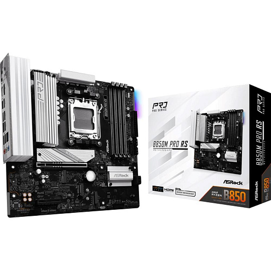ASRock MB Sc AM5 B850M PRO RS, AMD B850, 4xDDR5, 1xDP, 1xHDMI, mATX