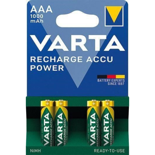 Varta LR03/4BP 1000 mAh Ready to use
