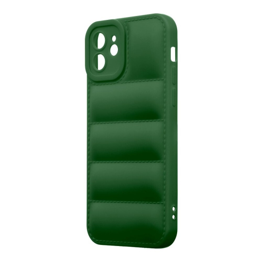 Obal:Me Puffy kryt Apple iPhone 12 tmavě zelený