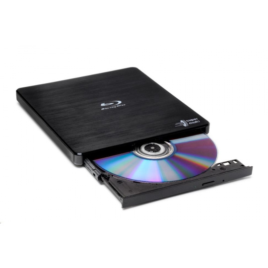 HITACHI LG - externí mechanika BD-W/CD-RW/DVD±R/±RW/RAM/M-DISC BP55EB40, Black, box+SW