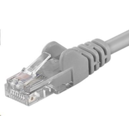 PremiumCord Patch kabel UTP RJ45-RJ45 CAT6 20m šedá