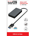 WG - HUB USB-A na 4x USB-A, USB 3.0, 5Gbps, černá