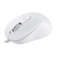 ASUS MU101C Wired Blue Ray Mouse, bílá