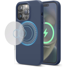 ELAGO silikonový kryt s MagSafe pro iPhone 14 Pro tmavě modrý