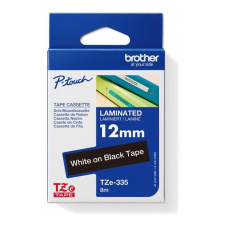 BROTHER TZE335 - kazeta TZ šířky 12mm, laminovaná TZE-335, černá/bílé písmo BROTHER TZE335 - kazeta TZ šířky 12mm, laminovaná TZE-335, černá/bílé písmo