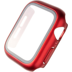 FIXED Pure+ pouzdro s temperovaným sklem Apple Watch 44mm červené FIXED Pure+ pouzdro s temperovaným sklem Apple Watch 44mm červené
