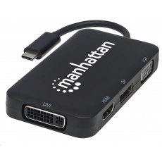 MANHATTAN Dokovací stanice USB-C 4v1, 1xDP, 1xHDMI, 1xVGA, 1xDVI MANHATTAN Dokovací stanice USB-C 4v1, 1xDP, 1xHDMI, 1xVGA, 1xDVI