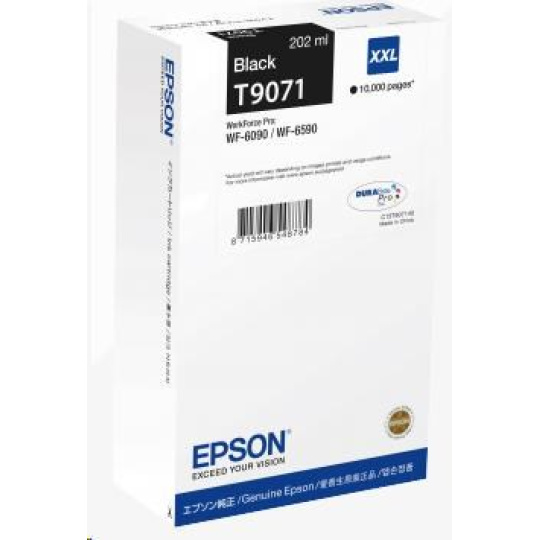 EPSON Ink čer WorkForce-WF-6xxx Ink Cartridge Black XXL 202 ml (10.000 str.) EPSON Ink čer WorkForce-WF-6xxx Ink Cartridge Black XXL 202 ml (10.000 str.)