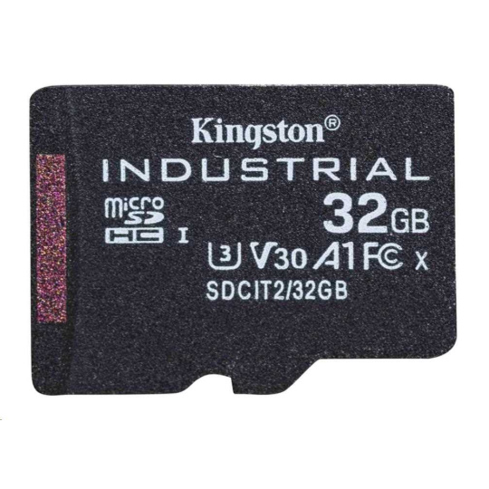 Kingston 32GB microSDHC Industrial C10 A1 pSLC Card Single Pack Kingston 32GB microSDHC Industrial C10 A1 pSLC Card Single Pack