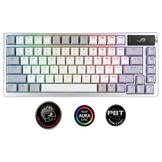 ASUS klávesnice ROG AZOTH Moonlight White, mechanická, Bluetooth, US, bílá ASUS klávesnice ROG AZOTH Moonlight White, mechanická, Bluetooth, US, bílá