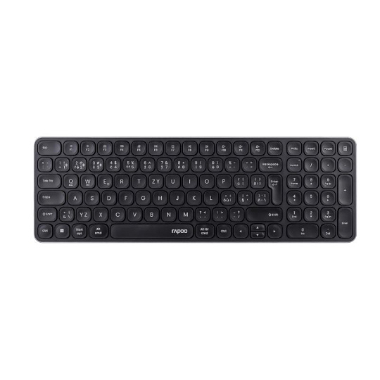 RAPOO Klávesnice E9310M, Bezdrátová 2.4GHz, Bluetooth, CZ/SK, černá