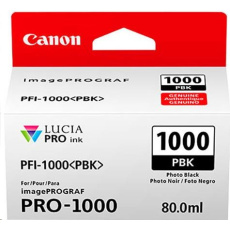Canon CARTRIDGE PFI-1000PBK photo černá pro ImagePROGRAF PRO-1000 (256 str.) Canon CARTRIDGE PFI-1000PBK photo černá pro ImagePROGRAF PRO-1000 (256 str.)