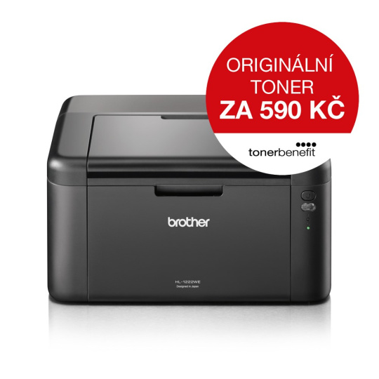 BAZAR - BROTHER tiskárna laserová mono HL-1222WE - A4, USB 2.0, WIFI, 150l - poškozený obal