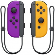Nintendo Joy-Con Pair neonově fialový/neonově oranžový