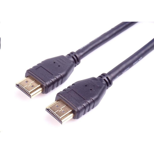 PREMIUMCORD Kabel HDMI 2.1 High Speed + Ethernet kabel 8K@60Hz, zlacené konektory, 2m PREMIUMCORD Kabel HDMI 2.1 High Speed + Ethernet kabel 8K@60Hz, zlacené konektory, 2m