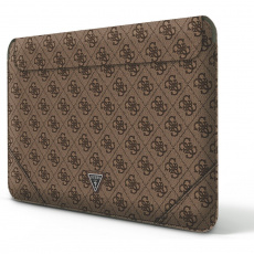 Guess PU 4G Triangle Metal Logo Computer Sleeve 13/14" hnědý Guess PU 4G Triangle Metal Logo Computer Sleeve 13/14" hnědý