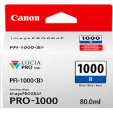 Canon CARTRIDGE PFI-1000B modrá pro ImagePROGRAF PRO-1000 (545 str.) Canon CARTRIDGE PFI-1000B modrá pro ImagePROGRAF PRO-1000 (545 str.)