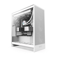 NZXT skříň H7 Flow edition / ATX / 3x 120 mm fan / USB-C / 2x USB / prosklená bočnice / mesh panel / bílá