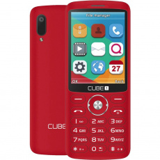 CUBE1 F700 elegantní tlačítkový telefon červený CUBE1 F700 elegantní tlačítkový telefon červený