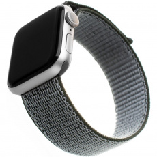 FIXED Nylon Strap nylonový pásek pro Apple Watch 42/44/45mm olivový