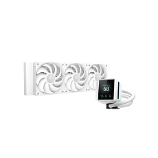 DEEPCOOL Vodní chladič MYSTIQUE 360 WH, ARGB, 3x 120mm, AM5, LGA1851, bílá