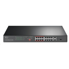 TP-Link switch TL-SL1218P, 16x PoE+ 10/100Mb/s RJ45, 2xGbE RJ45, 2x Fan TP-Link switch TL-SL1218P, 16x PoE+ 10/100Mb/s RJ45, 2xGbE RJ45, 2x Fan